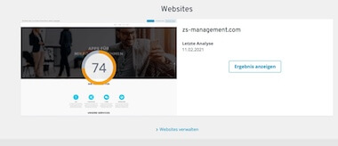 Website Speedtest ohne CDN _ZS Management