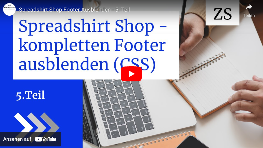 Spreadshirt Shop - kompletten Footer ausblenden (CSS)